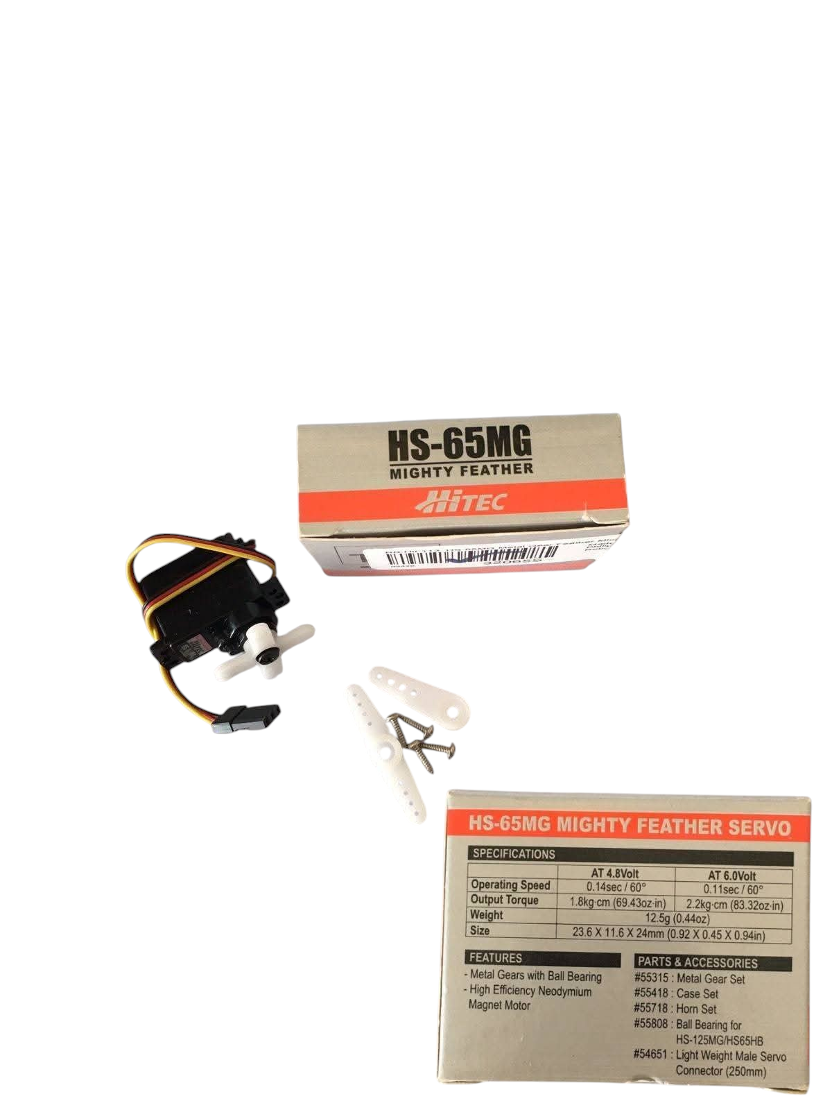 HS-65MG Mighty Feather Servo