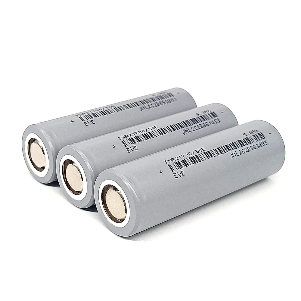 EVE INR21700/50E 15A 5000mAh Flat Top 21700 New Cell Li-ion Battery